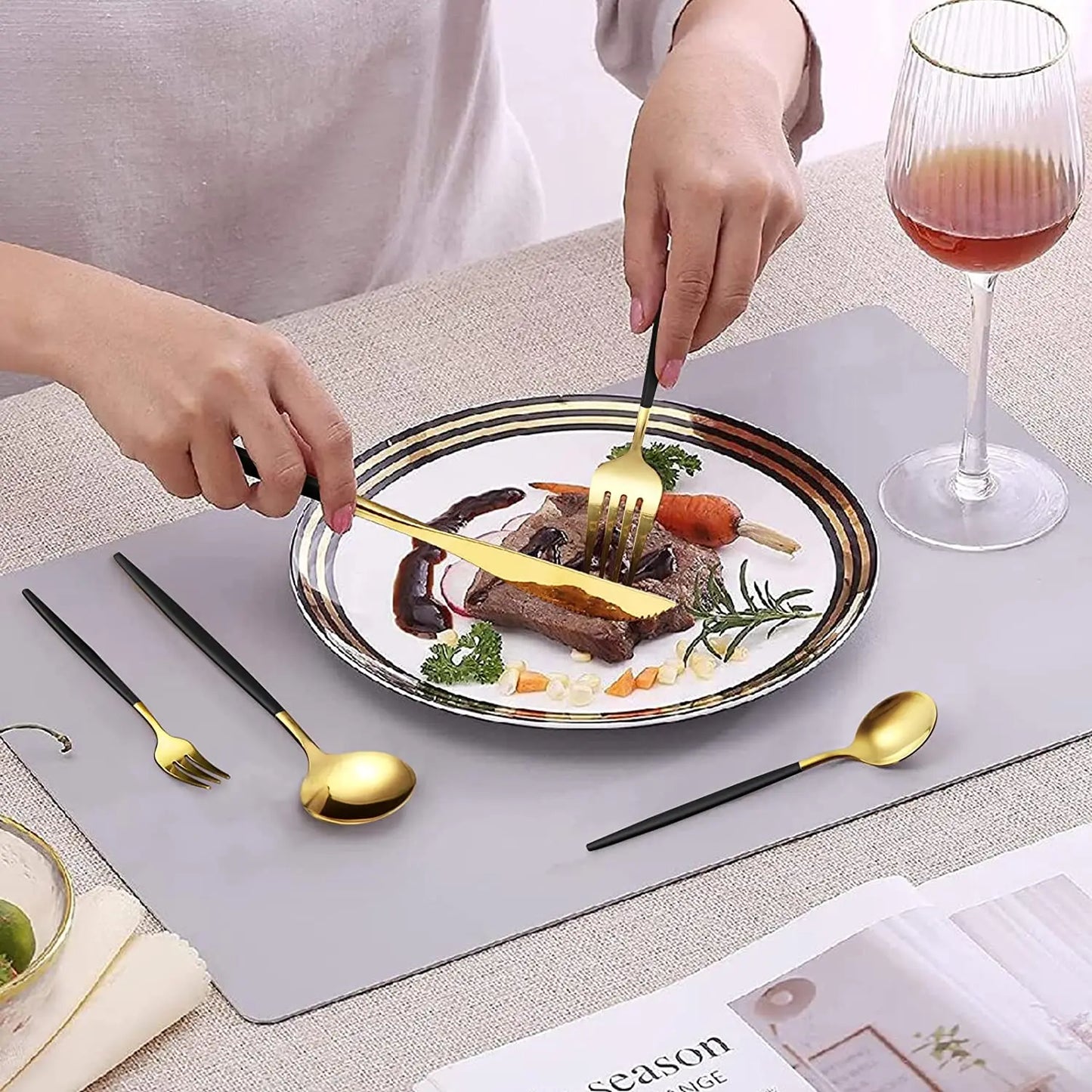 Conjuntos de talheres MODUS, aço inoxidável - 24 Peças