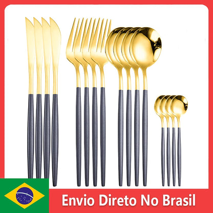 Conjuntos de talheres MODUS, aço inoxidável - 24 Peças