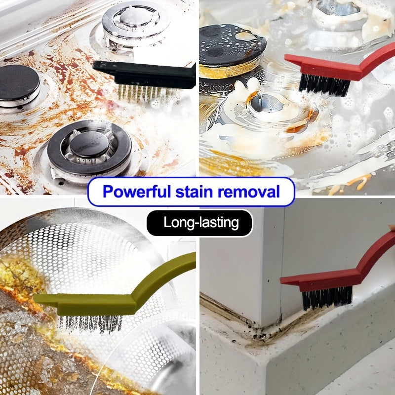 Conjunto de 8 escovas de limpeza de cozinha de aço inoxidável