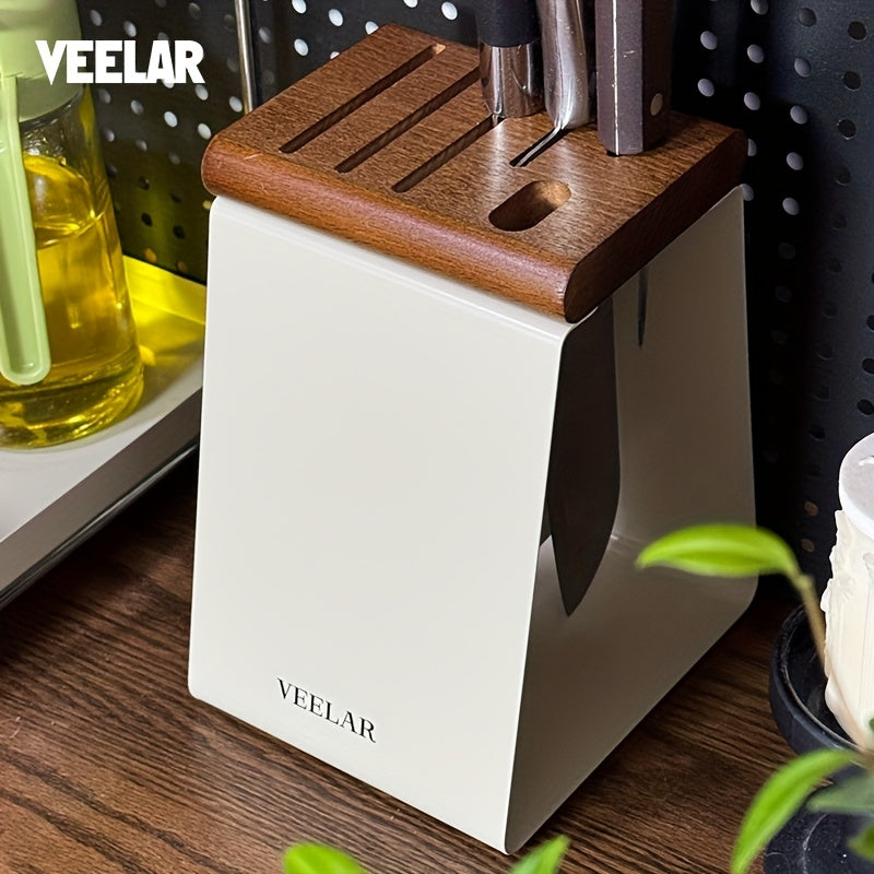 Suporte de faca vintage de metal preto