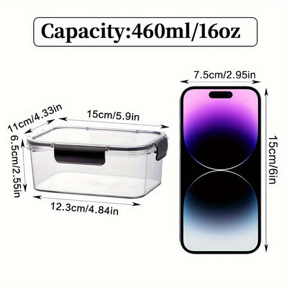 4 caixas de armazenamento + 4 tampas de vedação