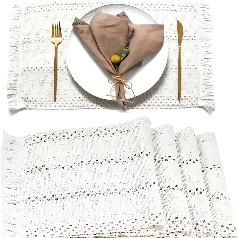 Jogo Americano - Conjunto de 4 ou 6 estilo boho