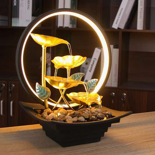 1 fonte de mesa interna para relaxamento  - conexão via USB