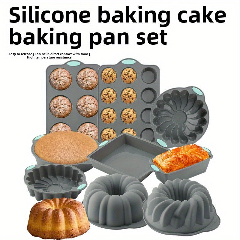 Conjunto de formas de silicone para bolo - 1 peça ou conjunto
