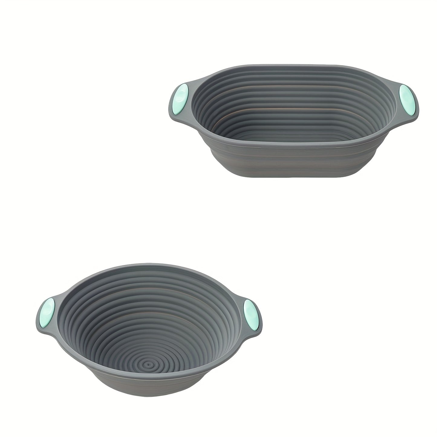 Cesta de fermentação de pão de silicone - 1/2 peças