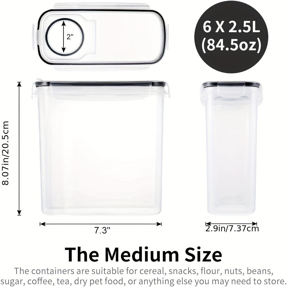 Recipientes para armazenamento de alimentos de 2,5 L - 4 peças