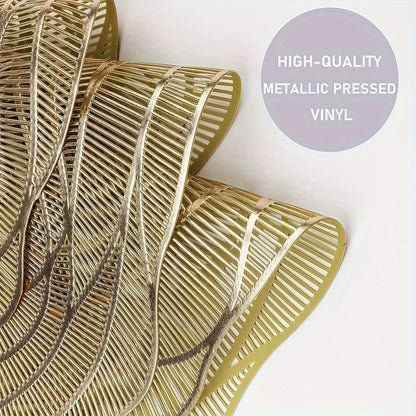 Um conjunto de 6 jogos americanos de PVC para mesas redondas