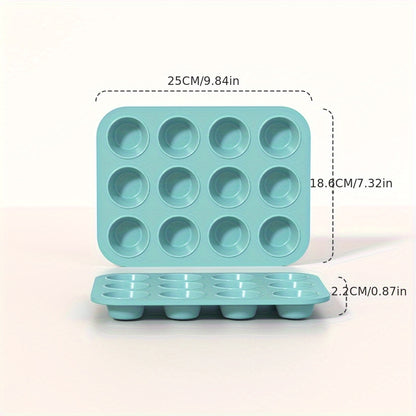 Formas de silicone para muffins - 1 peça com 6/12 cavidades
