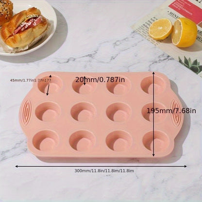 Formas de silicone para muffins - 1 peça com 6/12 cavidades