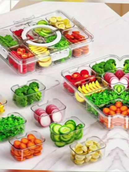 Recipiente plástico para frutas e saladas