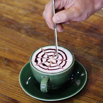 Conjunto de jarra de aço inoxidável para espumar leite de 900 ml