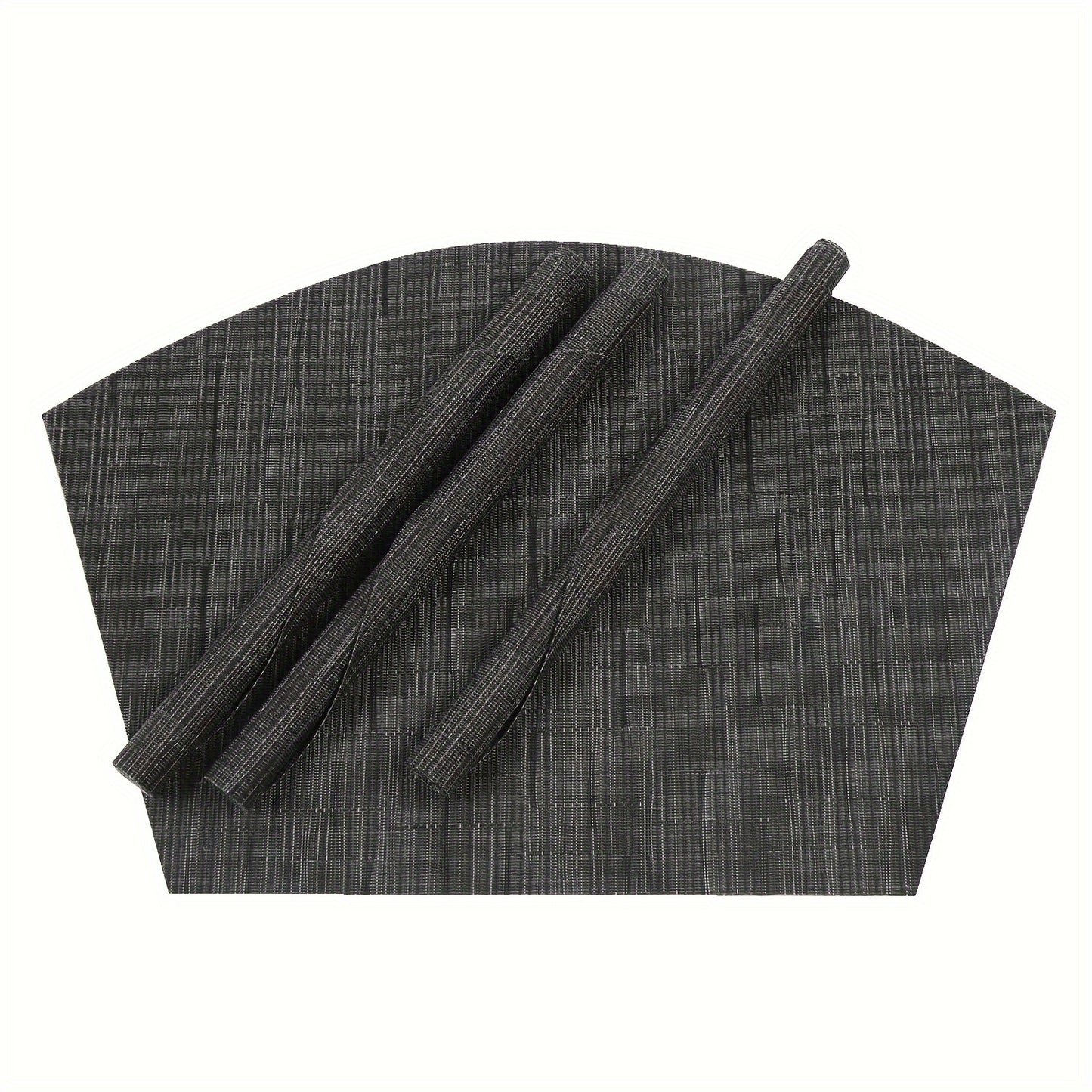 Jogos americanos, tapete de mesa ocidental antiderrapante com isolamento térmico de PVC - 5/7 peças,