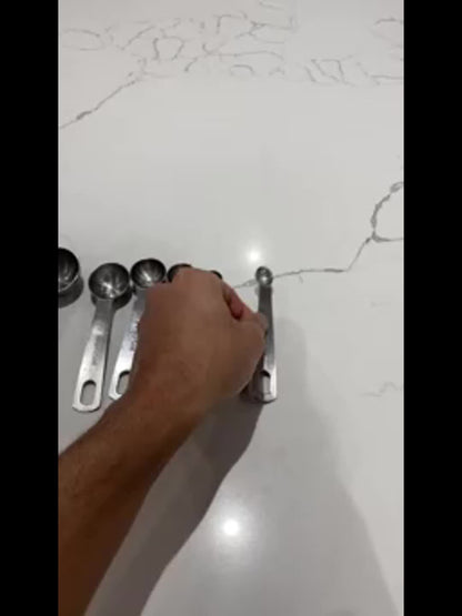 Colher medidora de aço inoxidável 18/8 - 6 peças