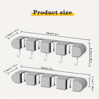 Suporte de parede para esfregão e vassoura - 1 peça