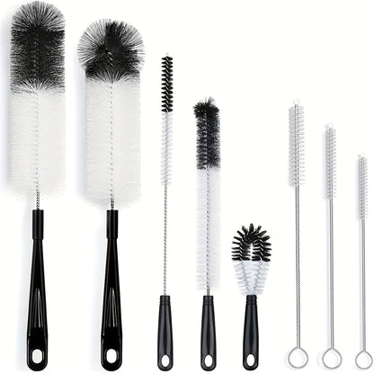 Conjunto de 8 escovas para lavar garrafas