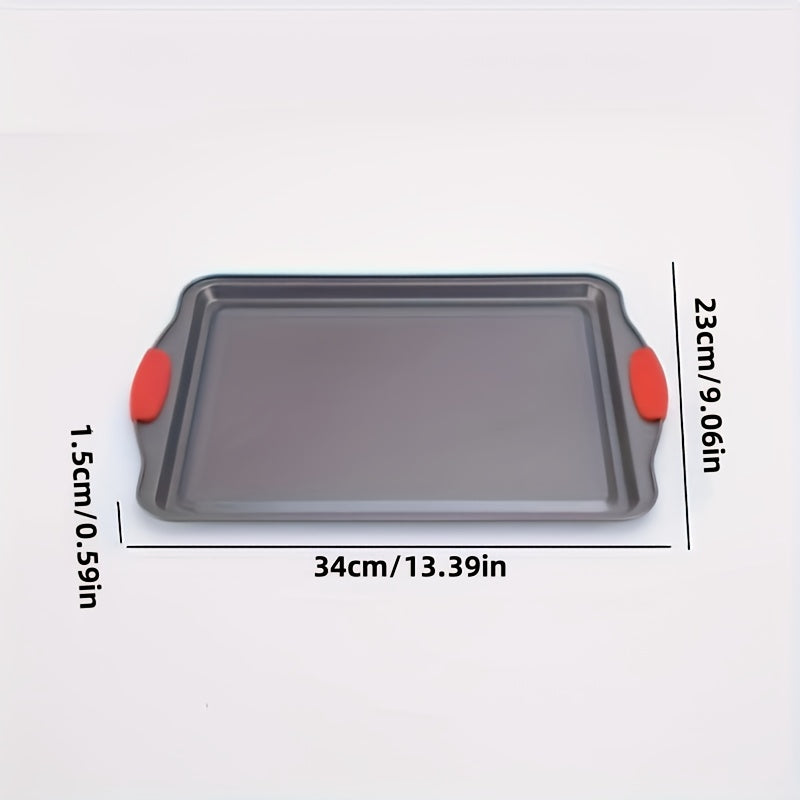 Conjunto de assadeiras de metal com alças de silicone - 1/3 peças