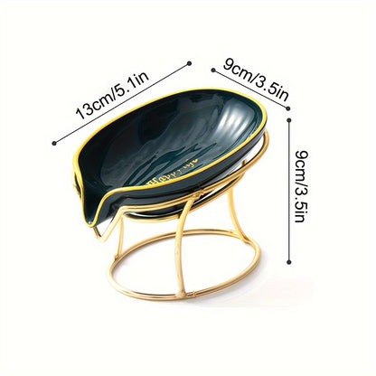 porta-sabonete elegante oval de ferro forjado - 1 peça