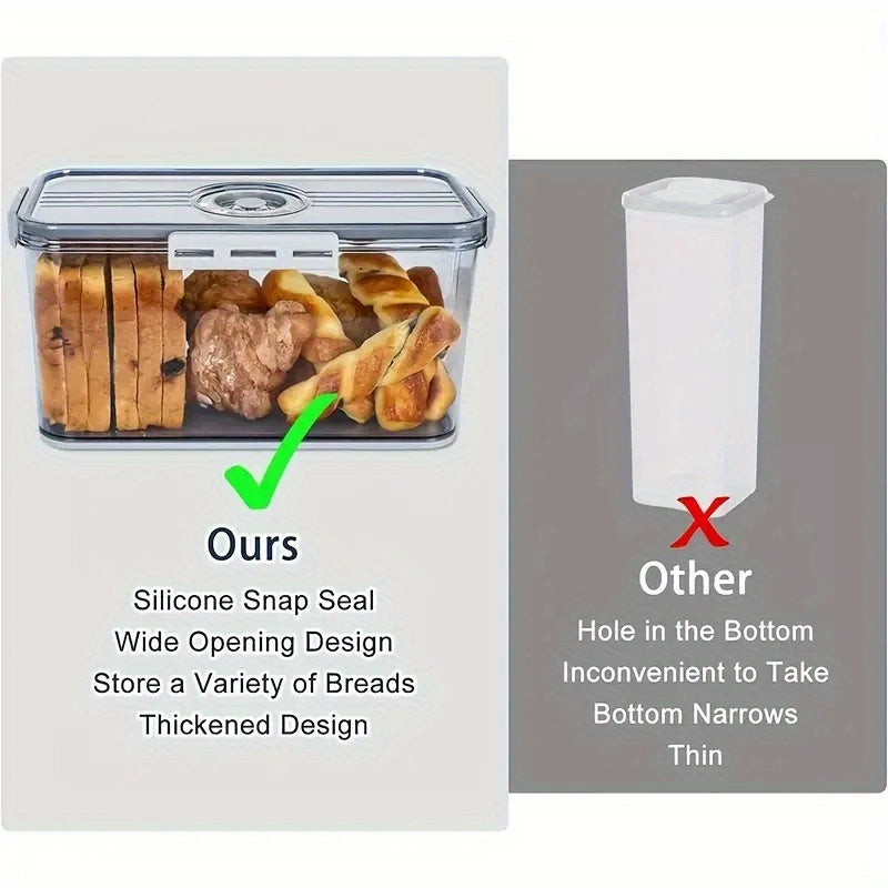 Caixa hermética para pão - tampa flip-top
