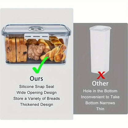 Caixa hermética para pão - tampa flip-top