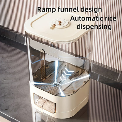 Distribuidor automático de arroz com copo