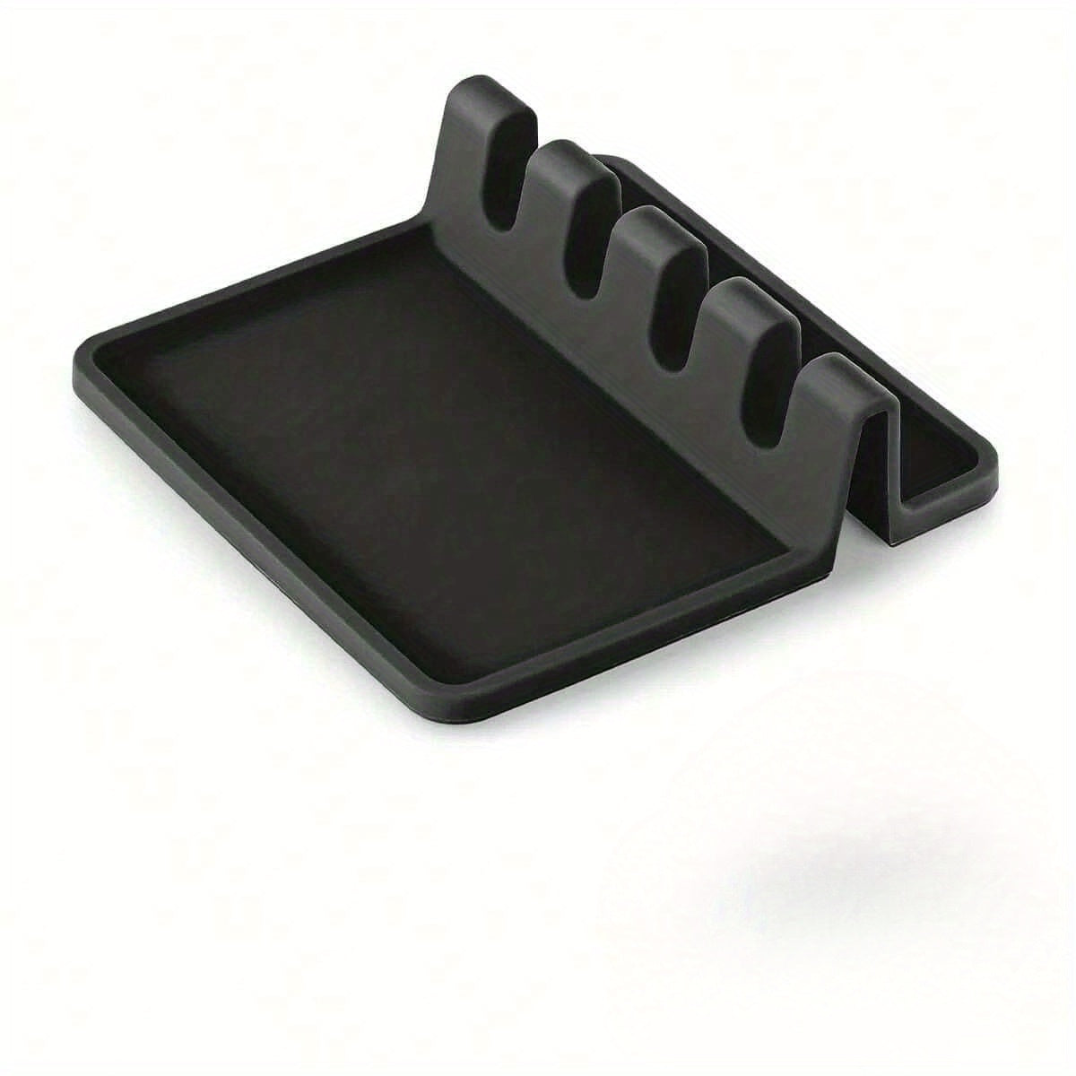 Suporte clássico de silicone para utensílios de cozinha com coletor de gordura - 1 peça