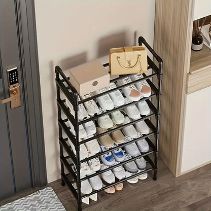 Sapateira de metal com vários níveis