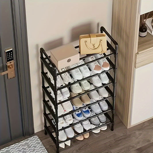 Sapateira de metal com vários níveis