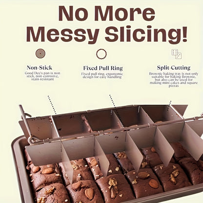 Forma antiaderente de aço carbono para brownie