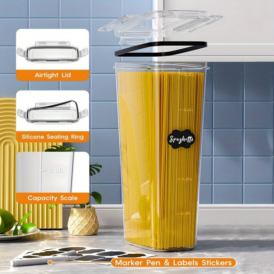 Recipientes para armazenamento de alimentos - 8 potes e 8 tampas