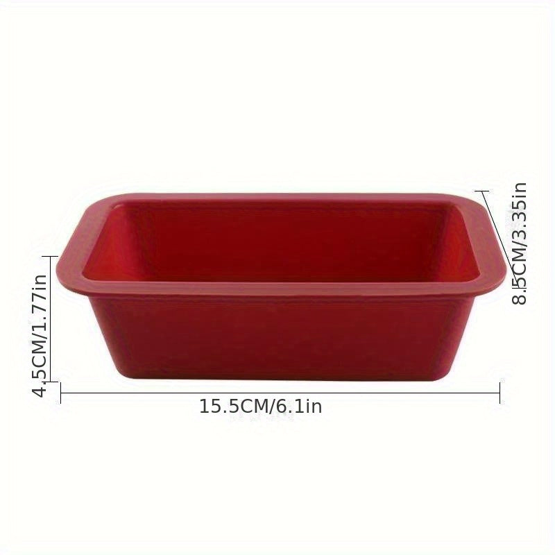 Formas de silicone retangular e antiaderente para assar - 1 peça