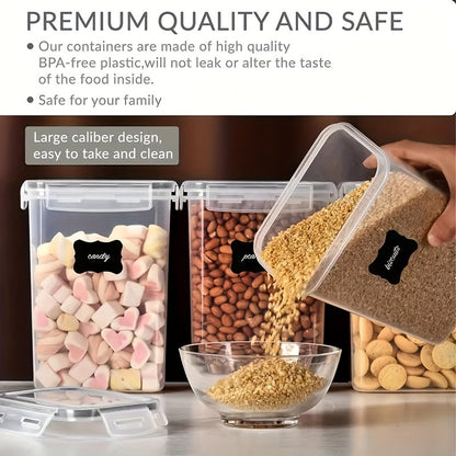 Recipientes herméticos para armazenamento de alimentos - 6 peças