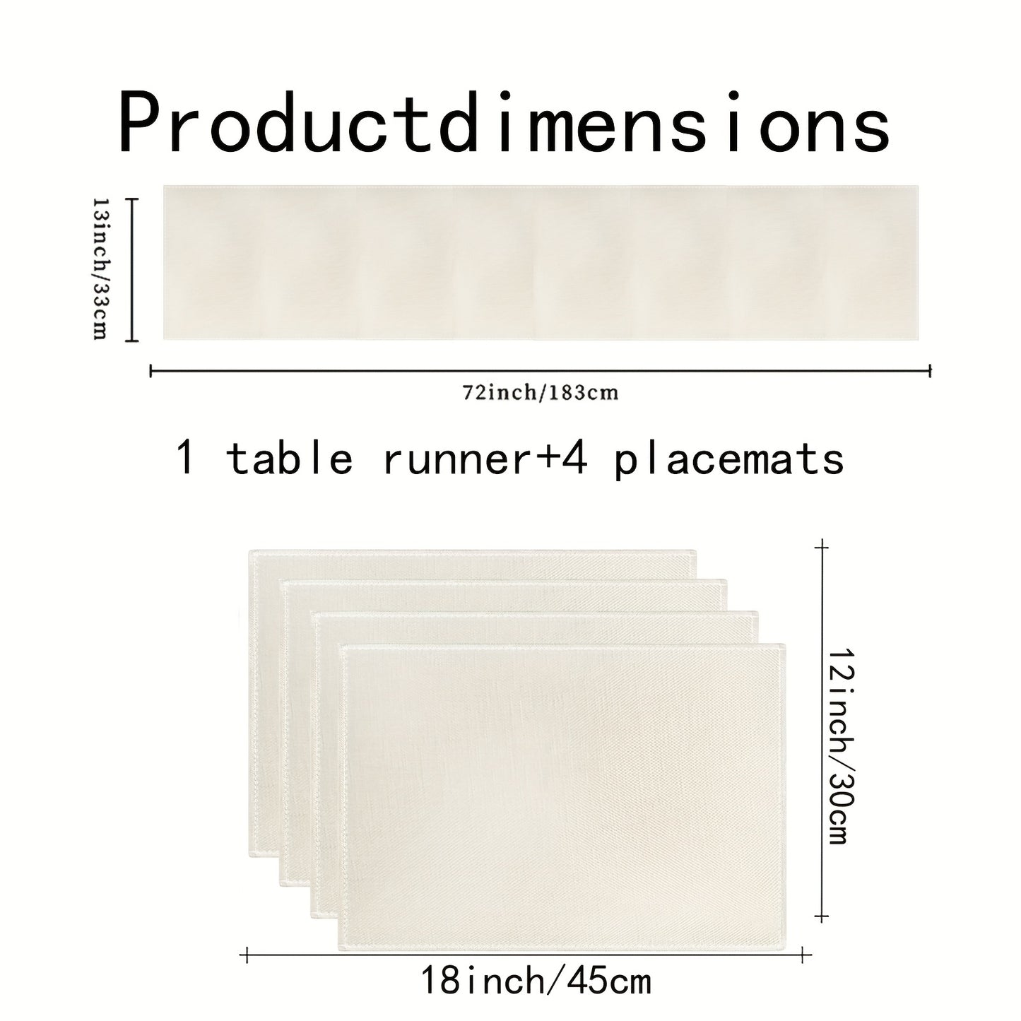 Jogo Americano - Conjunto de 5/7 peças de toalhas de mesa de linho