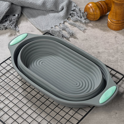 Cesta de fermentação de pão de silicone - 1/2 peças