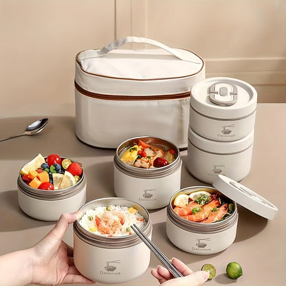 Lancheiras de aço inoxidável - 3/4 peças