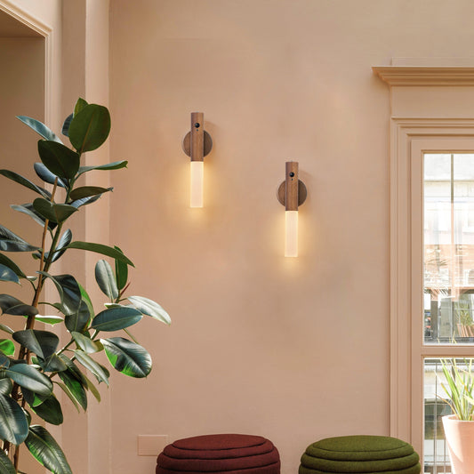 Conjunto de 2 luzes de parede LED com sensor de movimento