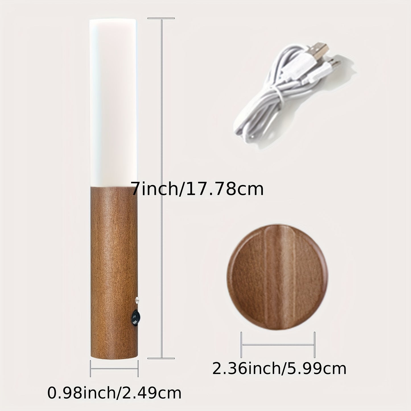 Conjunto de 2 luzes de parede LED com sensor de movimento