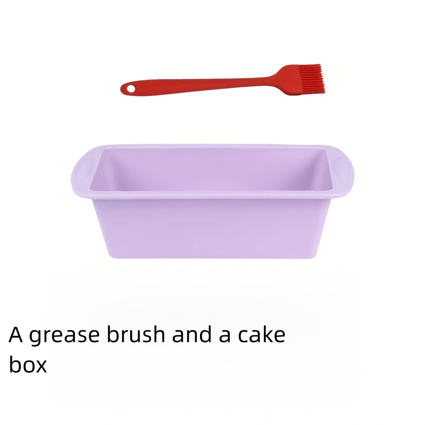 Conjunto de 2 ou 4 formas de silicone para pães e bolos, completo com pincel para untar