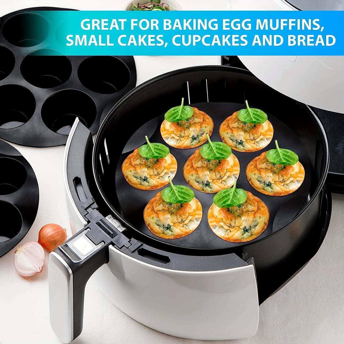 Formas de silicone para muffins e bolos - 7 formas