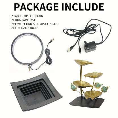 1 fonte de mesa interna para relaxamento  - conexão via USB