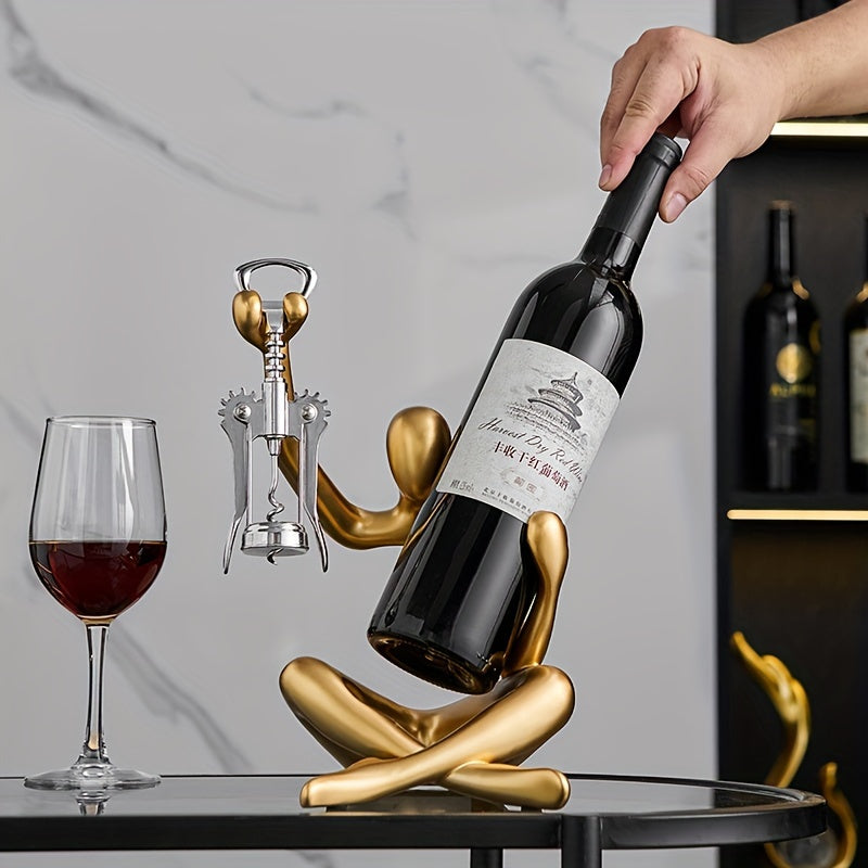 Suporte para vinhos de resina Abstract Thinker - 1 peça