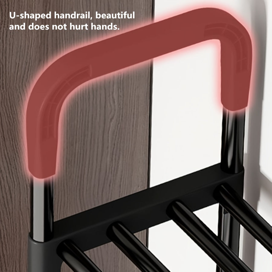 Sapateira de metal com vários níveis