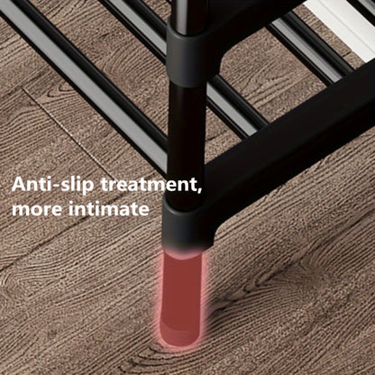 Sapateira de metal com vários níveis