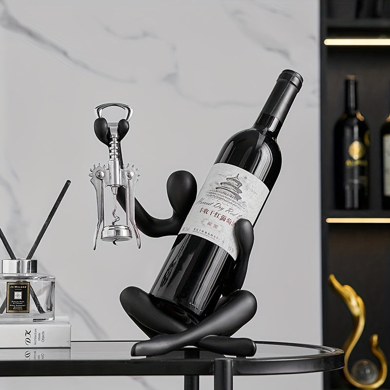 Suporte para vinhos de resina Abstract Thinker - 1 peça