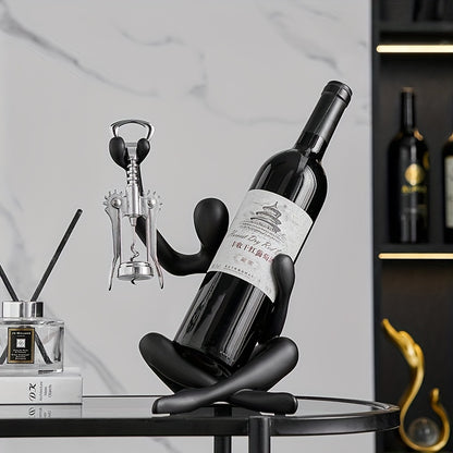 Suporte para vinhos de resina Abstract Thinker - 1 peça