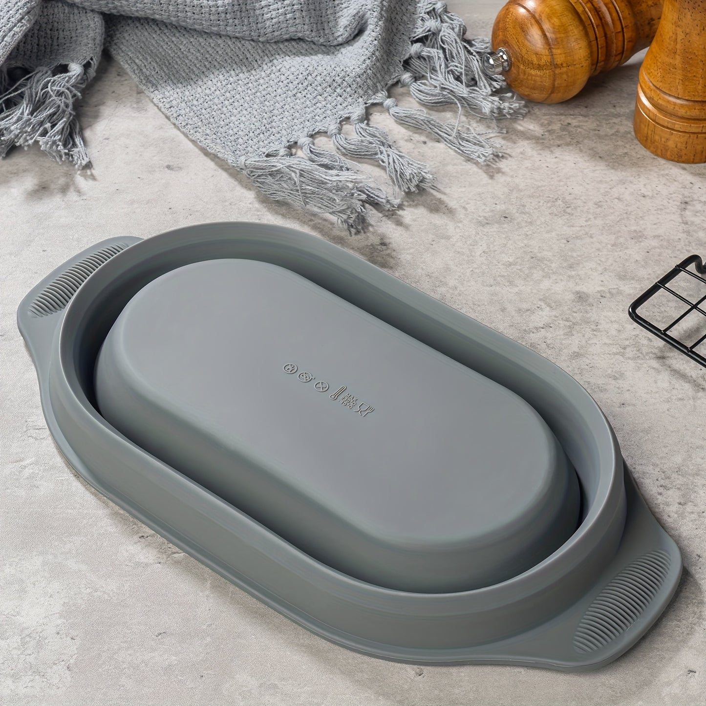 Cesta de fermentação de pão de silicone - 1/2 peças