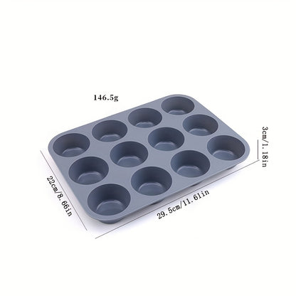 Forma de silicone para muffins com 12 xícaras - 1 peça