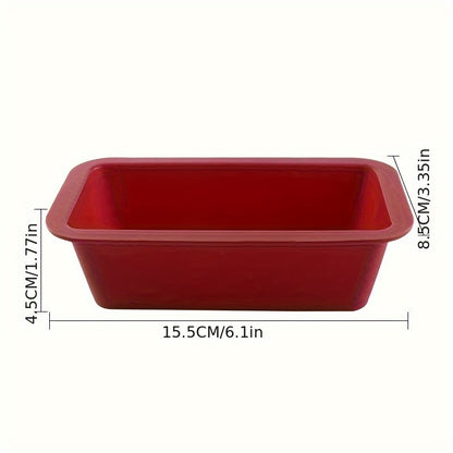 Formas de silicone retangular e antiaderente para assar - 1 peça