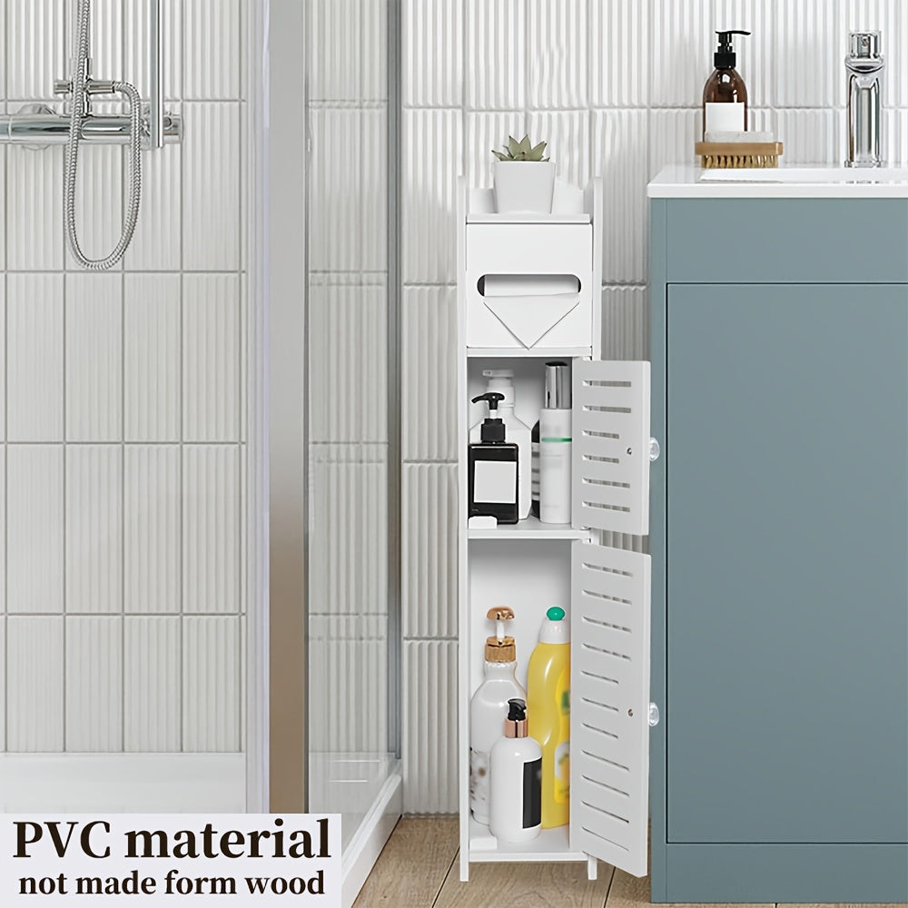 Armário de armazenamento de banheiro de PVC à prova d'água