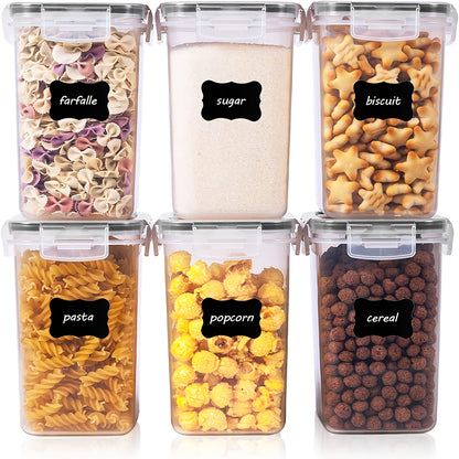 Recipientes herméticos para armazenamento de alimentos - 6 peças