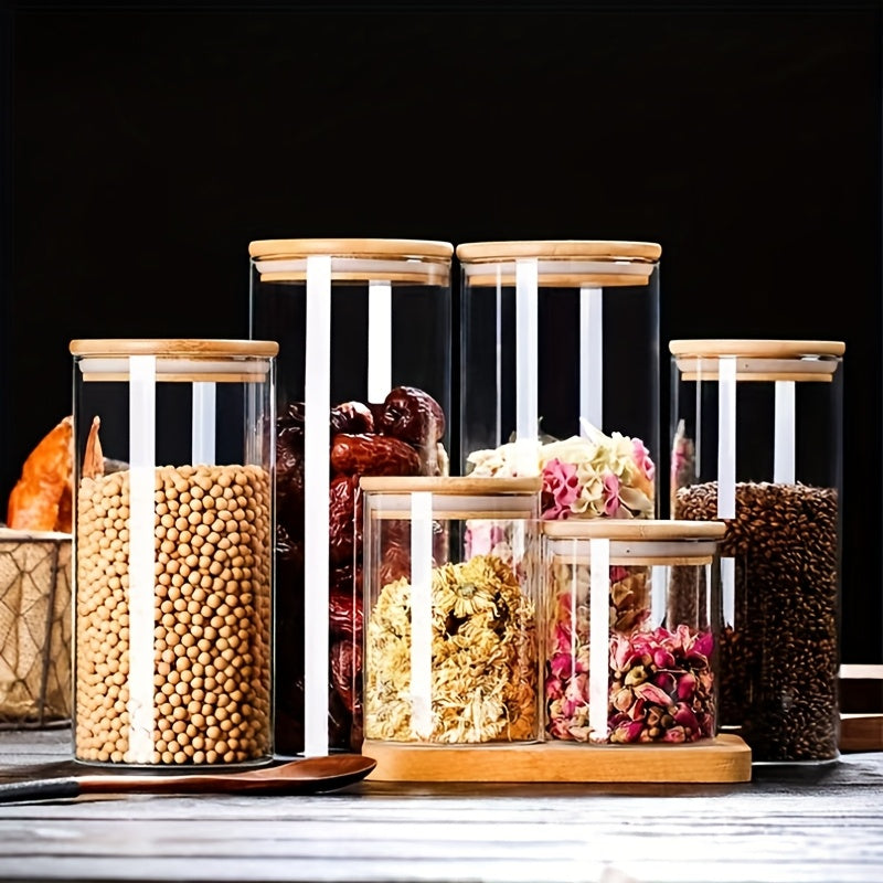 Potes de vidro resistentes ao calor - 6 peças